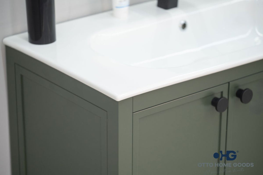 Frame Bathroom Cabinet - Pine Green 36" - 5