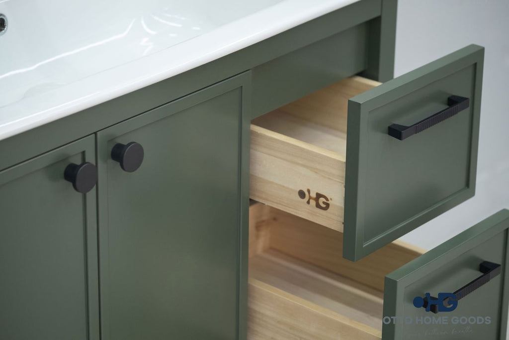 Frame Bathroom Cabinet - Pine Green 36" - 7