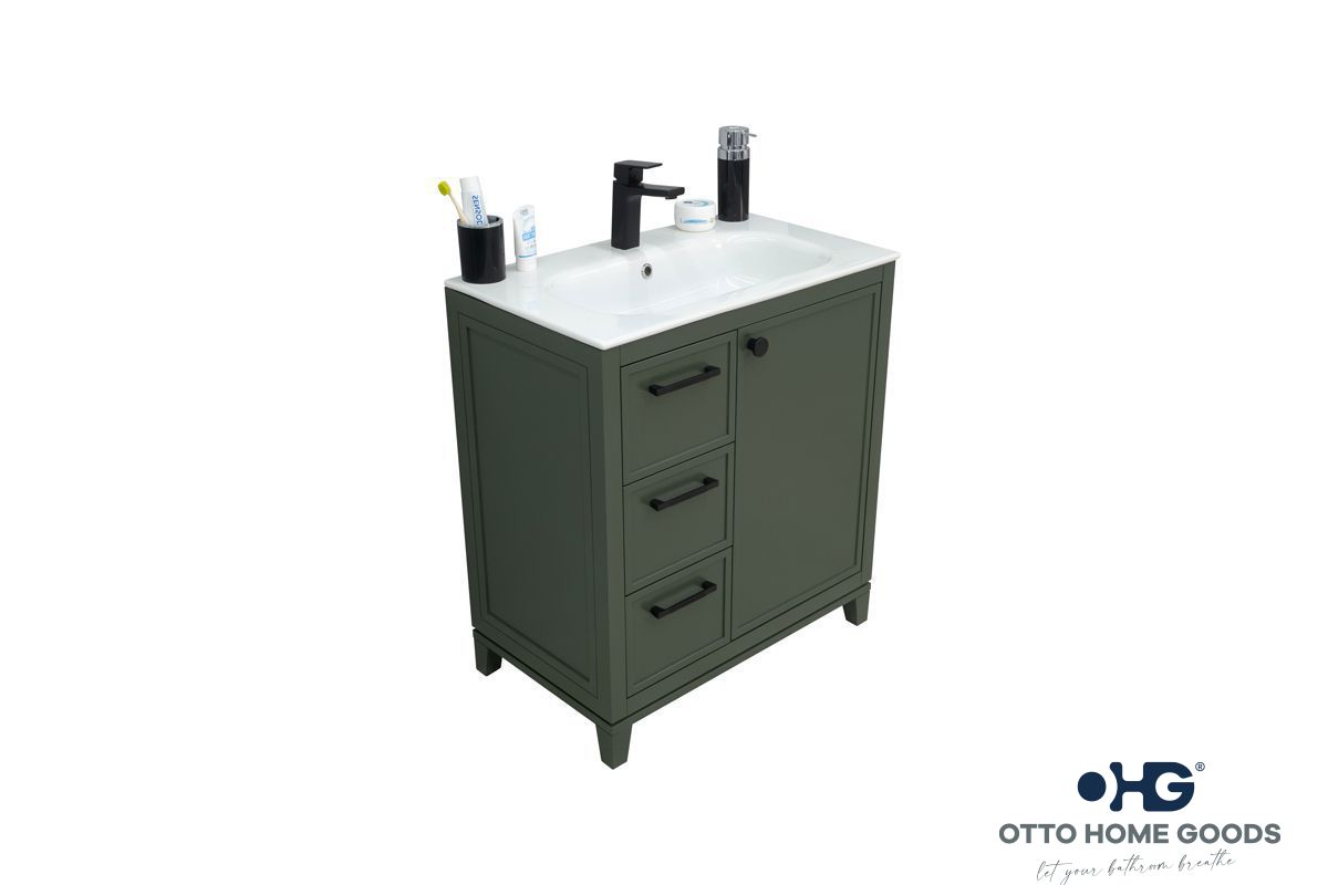 Frame Bathroom Cabinet - Pine Green 30" - 2