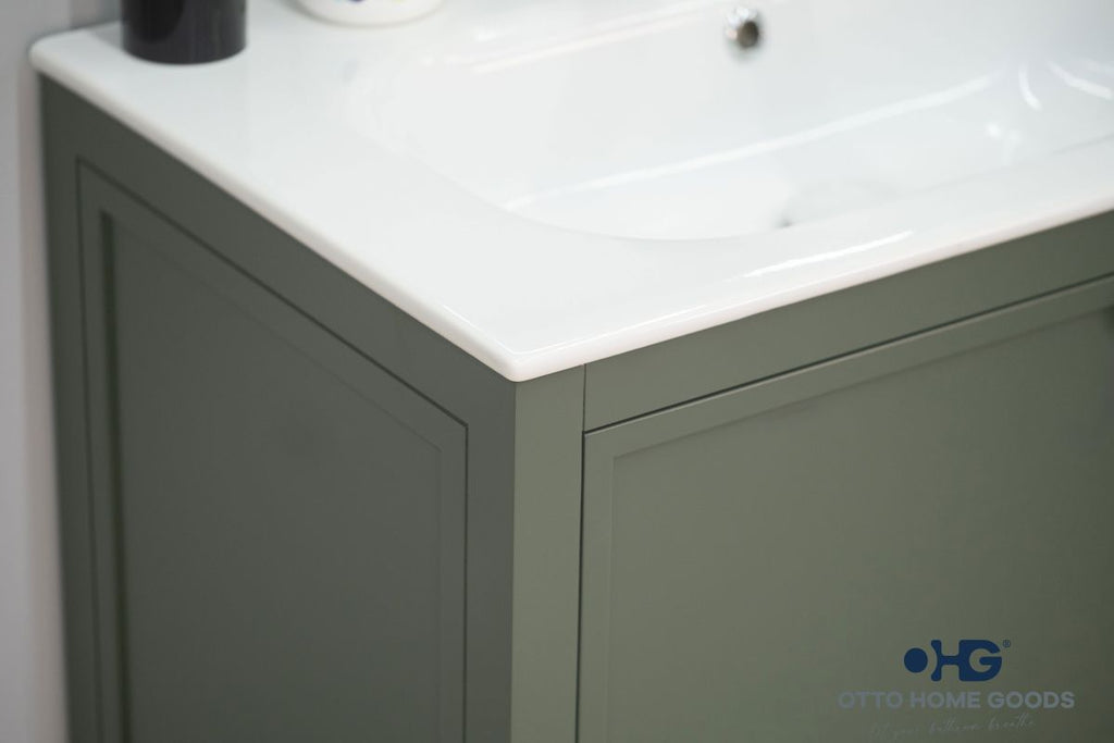 Frame Bathroom Cabinet - Pine Green 30" - 6