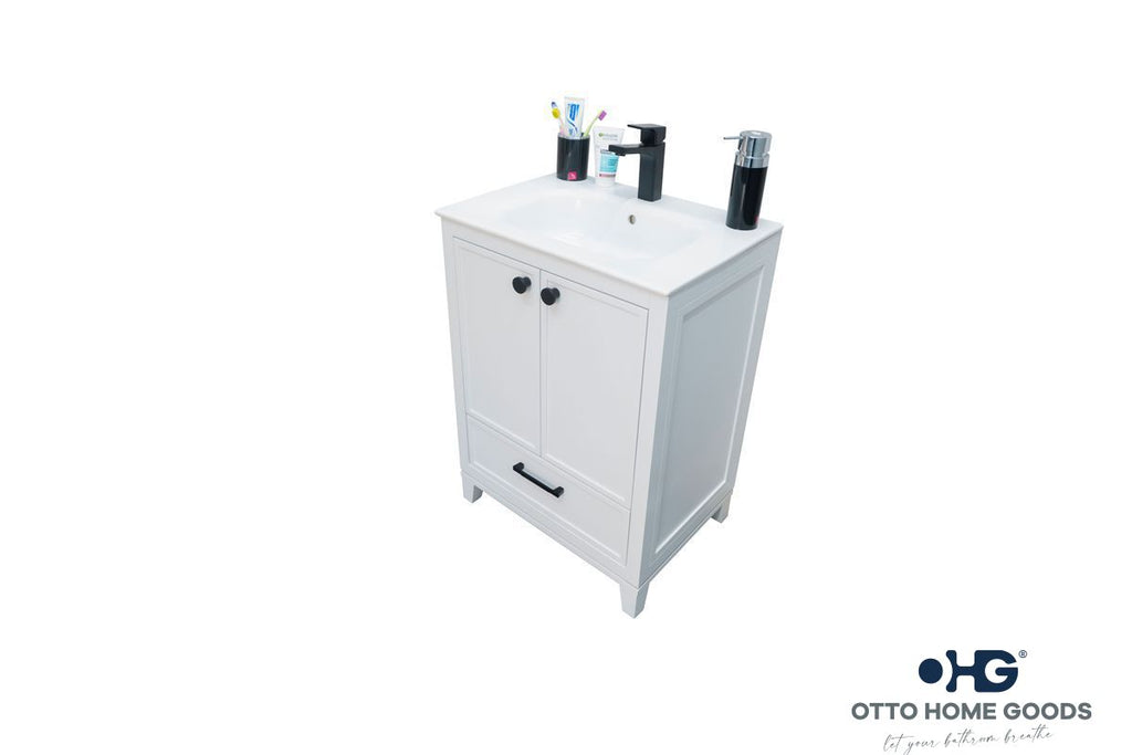 Frame Bathroom Cabinet - White 24" - 3
