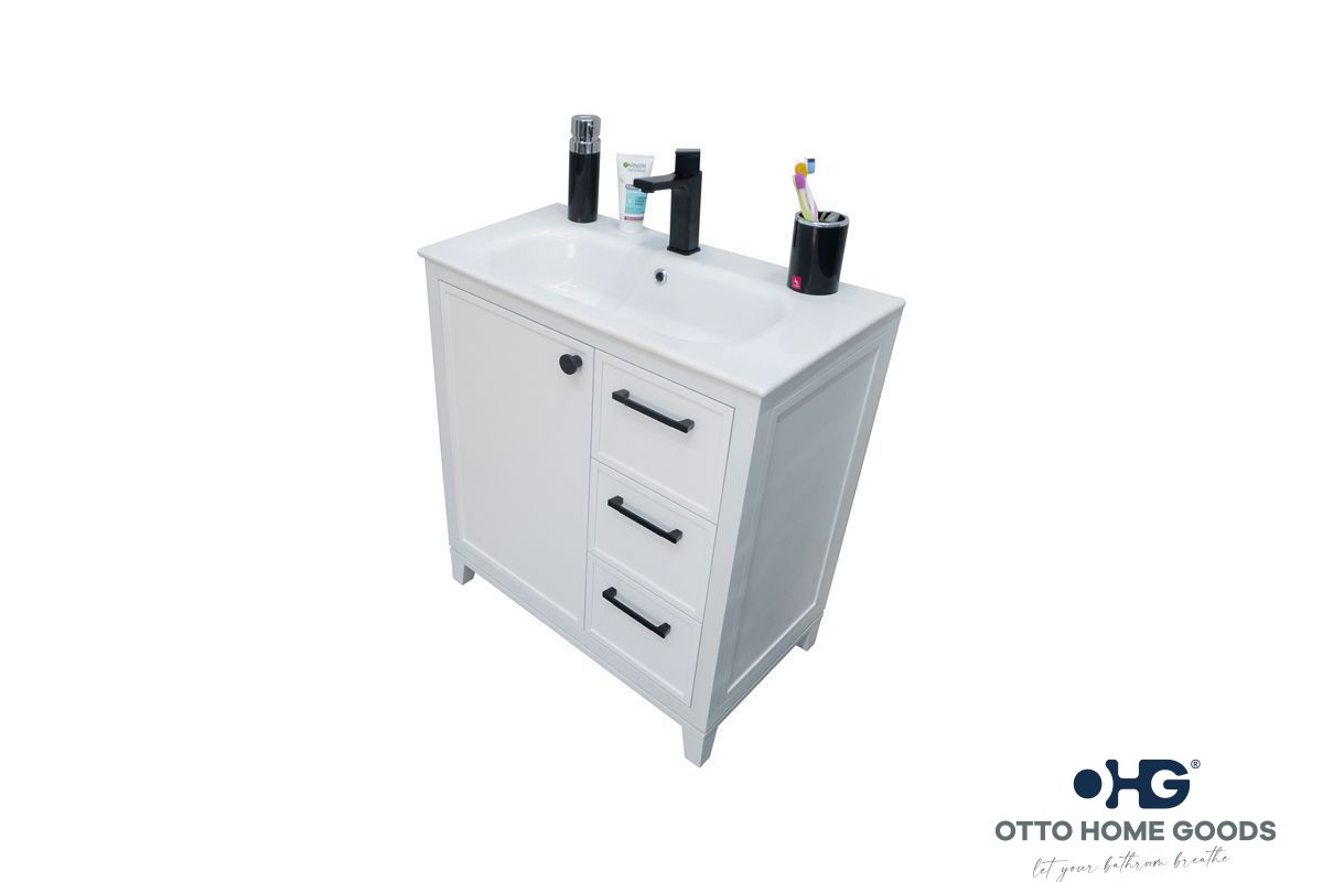 Frame Bathroom Cabinet - White 30" - 3