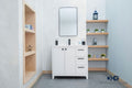 Frame Bathroom Cabinet - White 36"