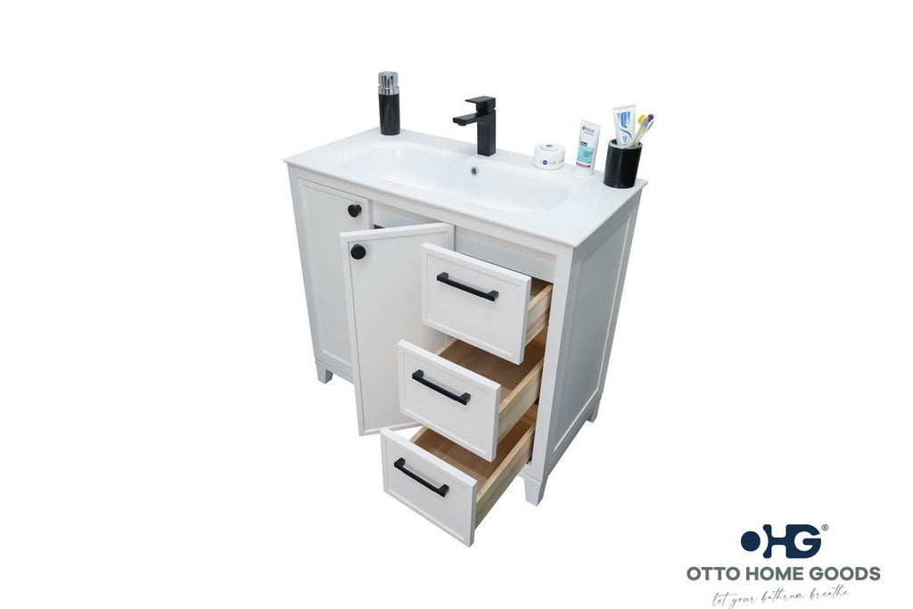 Frame Bathroom Cabinet - White 36" - 2