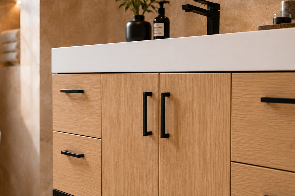 Solana Bathroom Cabinet - Natural Oak 48" - 3