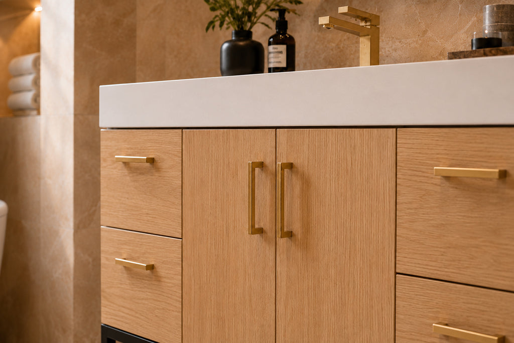 Solana Bathroom Cabinet - Natural Oak 48" - 6