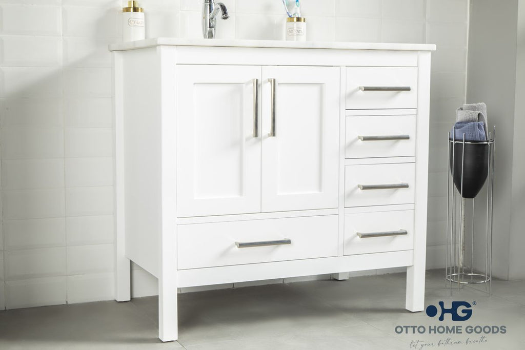 Ashley Bathroom Cabinet - White 36" - 2