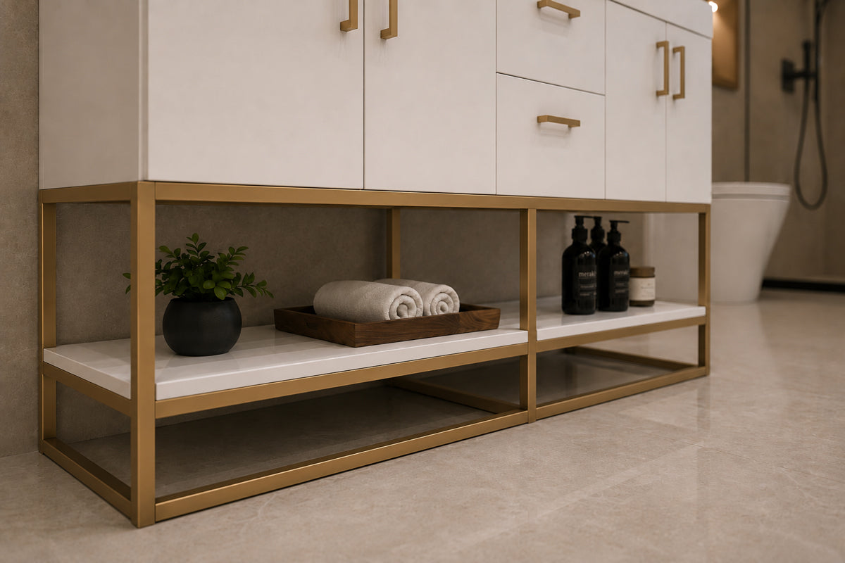 Solana Bathroom Cabinet - White 60" - 8