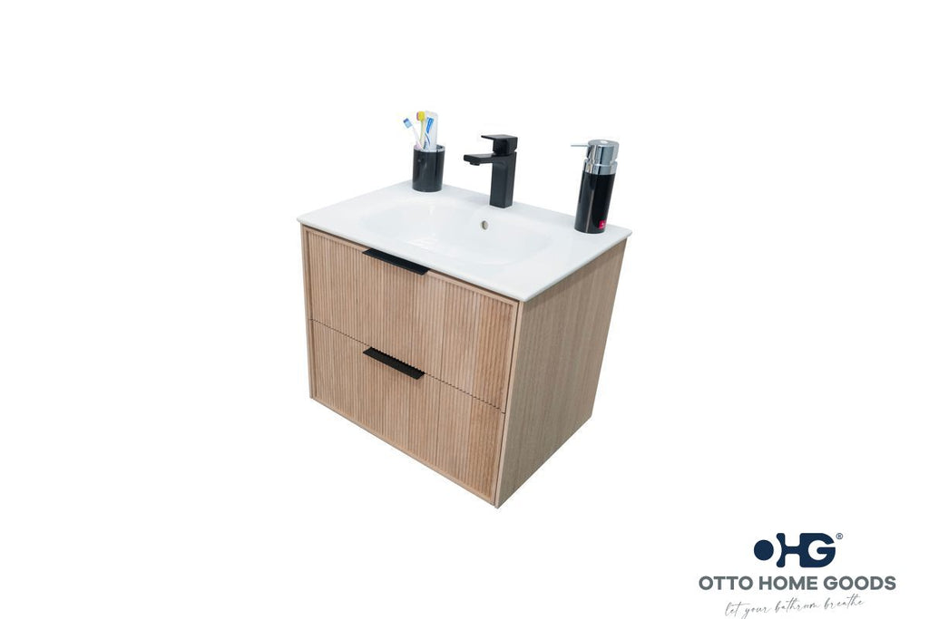 Sorrento Bathroom Cabinet - Natural Oak 24" - 4