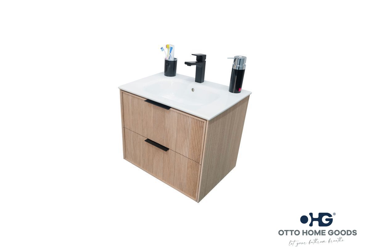 Sorrento Bathroom Cabinet - Natural Oak 24" - 4