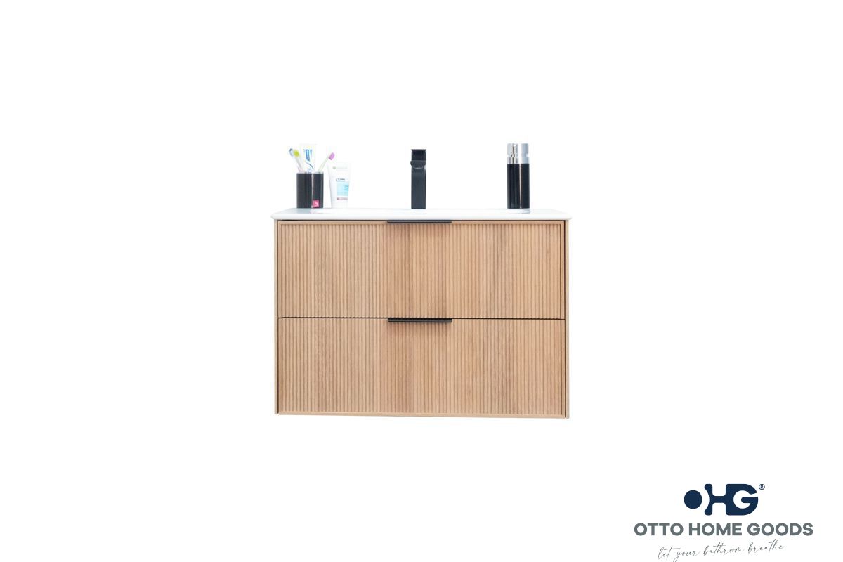 Sorrento Bathroom Cabinet - Natural Oak 30" - 2