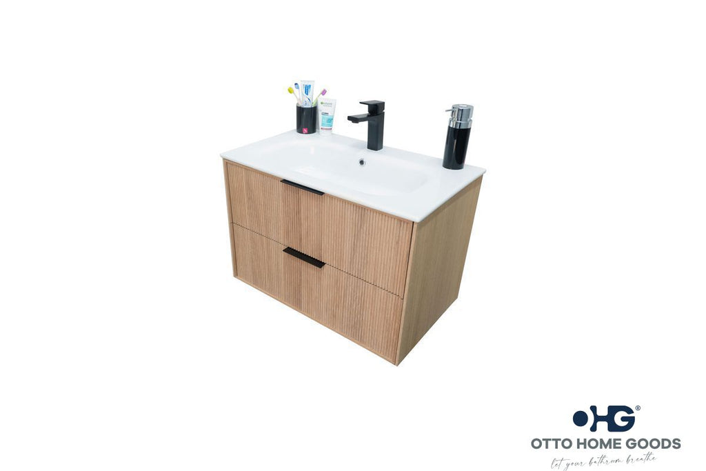 Sorrento Bathroom Cabinet - Natural Oak 30" - 4