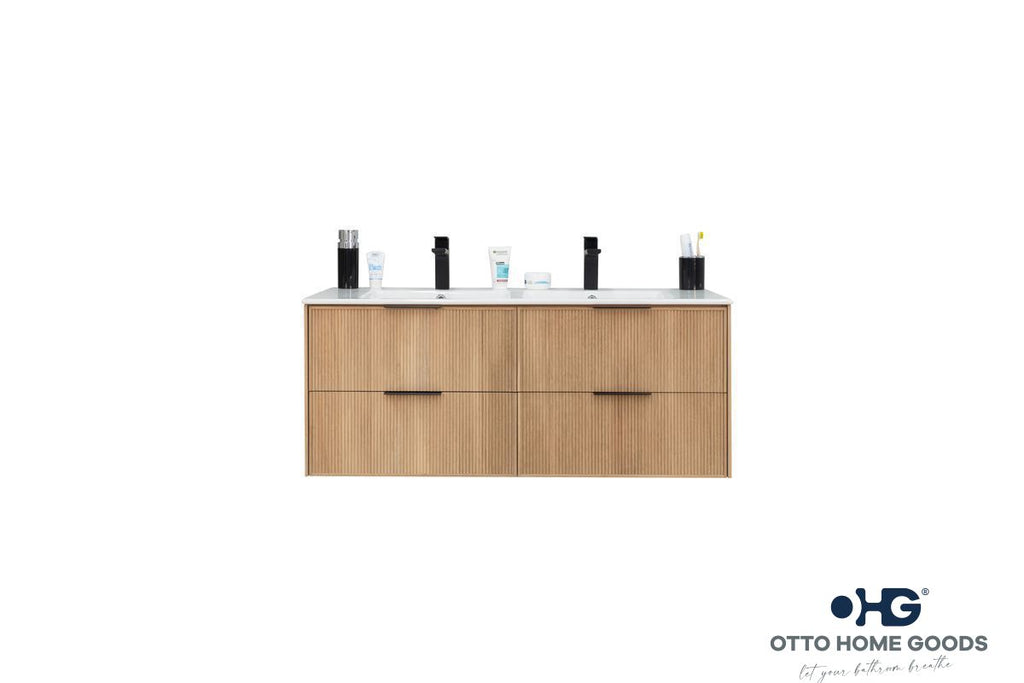 Sorrento Bathroom Cabinet - Natural Oak 48" - 2