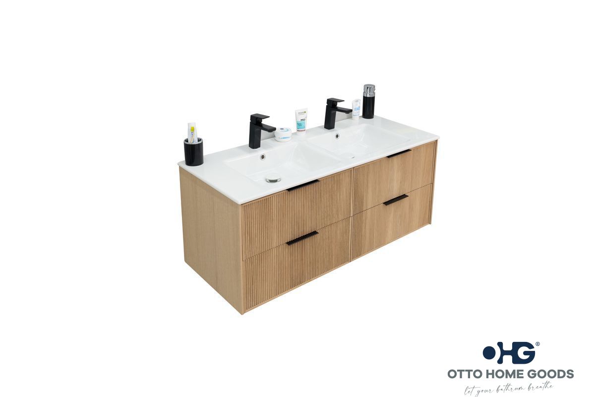 Sorrento Bathroom Cabinet - Natural Oak 48" - 3