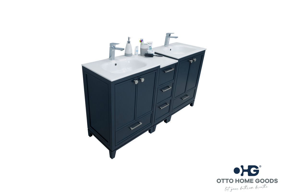 Frame Bathroom Cabinet - Dark Gray 60" - 3
