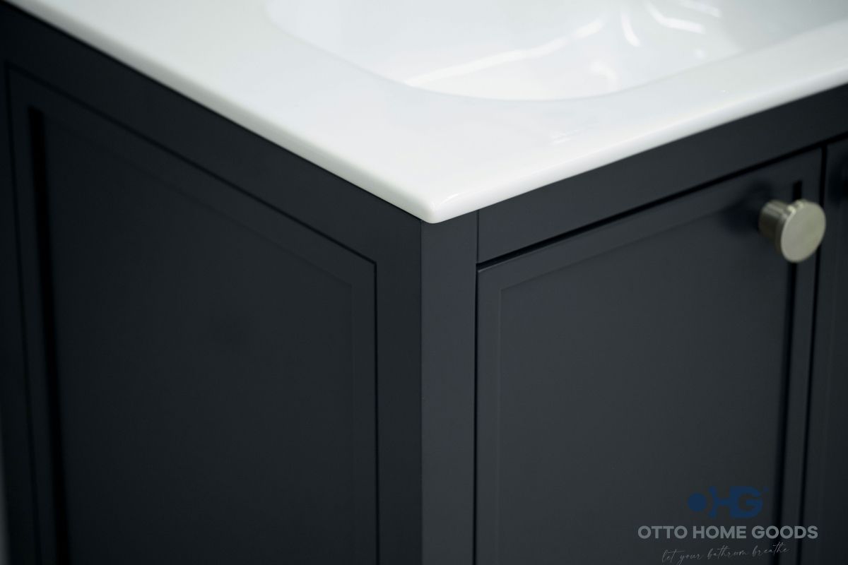 Frame Bathroom Cabinet - Dark Gray 60" - 5