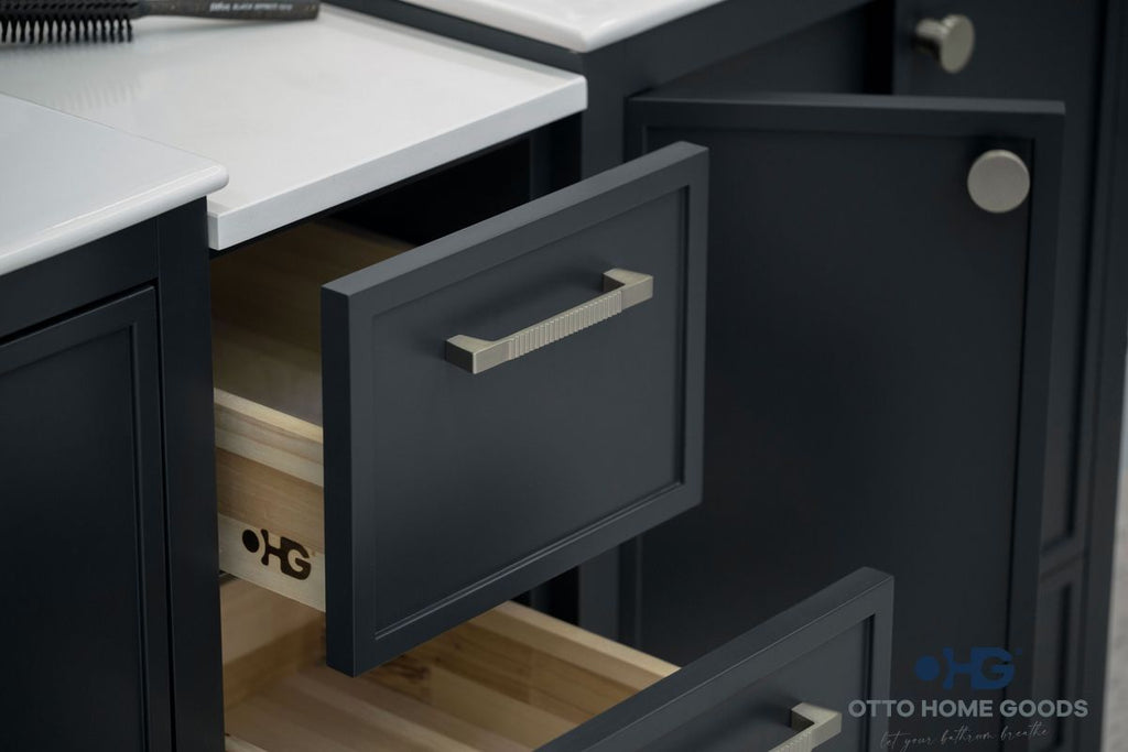 Frame Bathroom Cabinet - Dark Gray 60" - 7