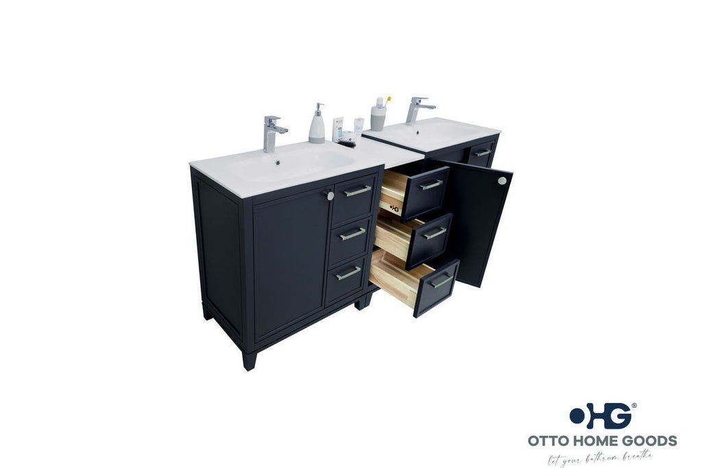 Frame Bathroom Cabinet - Dark Gray 72" - 2