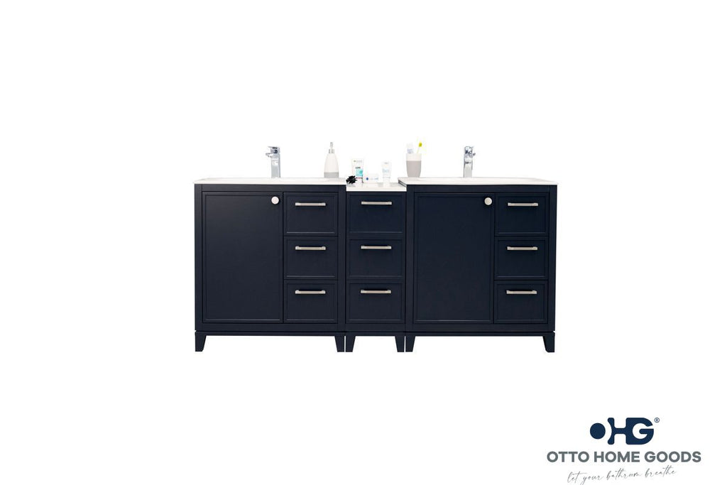 Frame Bathroom Cabinet - Dark Gray 72" - 4