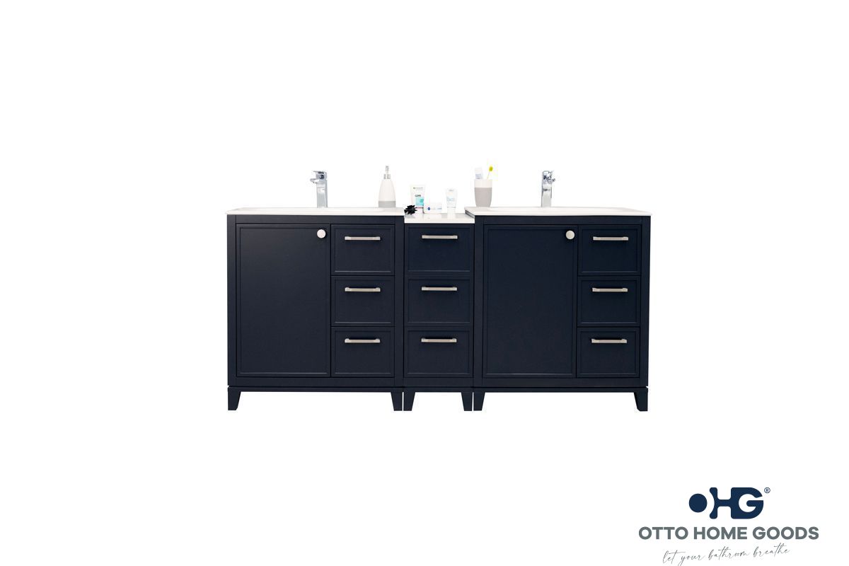Frame Bathroom Cabinet - Dark Gray 72" - 4