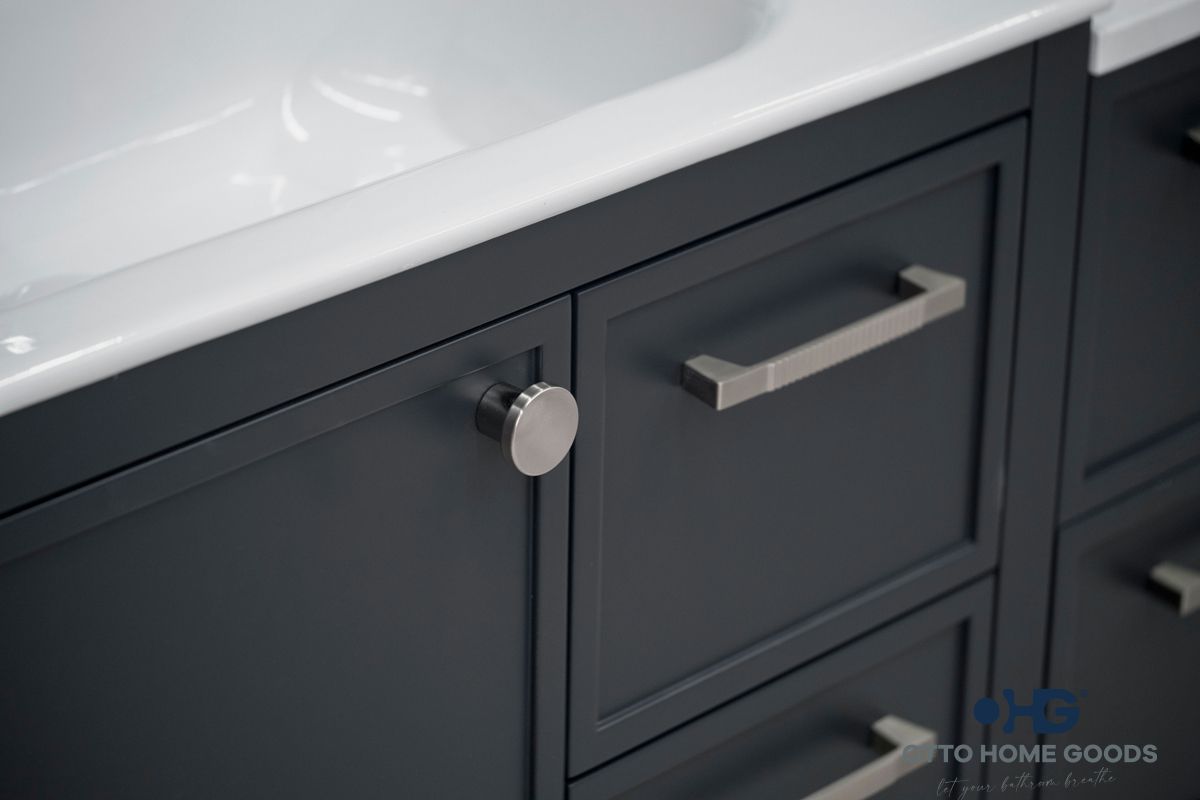Frame Bathroom Cabinet - Dark Gray 72" - 6