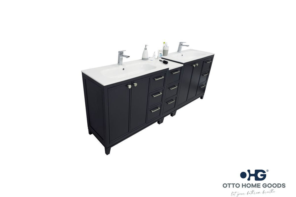 Frame Bathroom Cabinet - Dark Gray 84" - 2