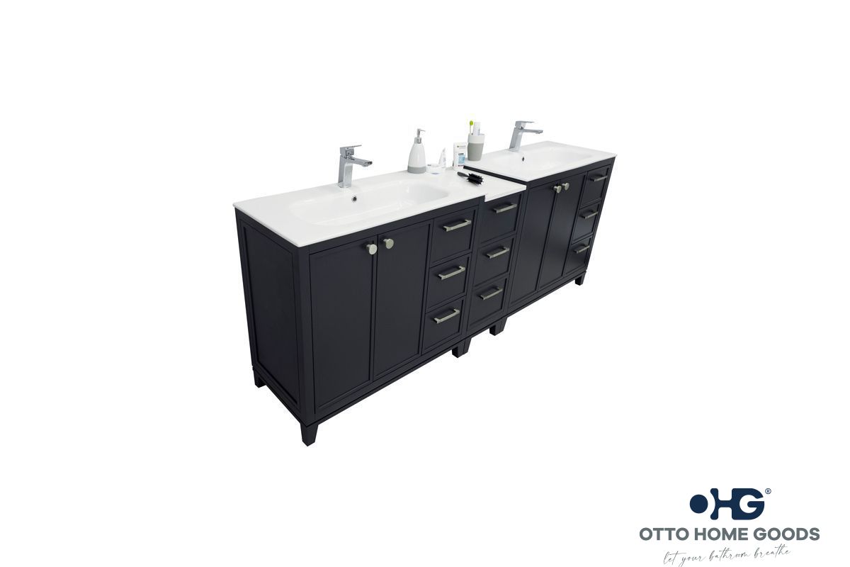 Frame Bathroom Cabinet - Dark Gray 84" - 2