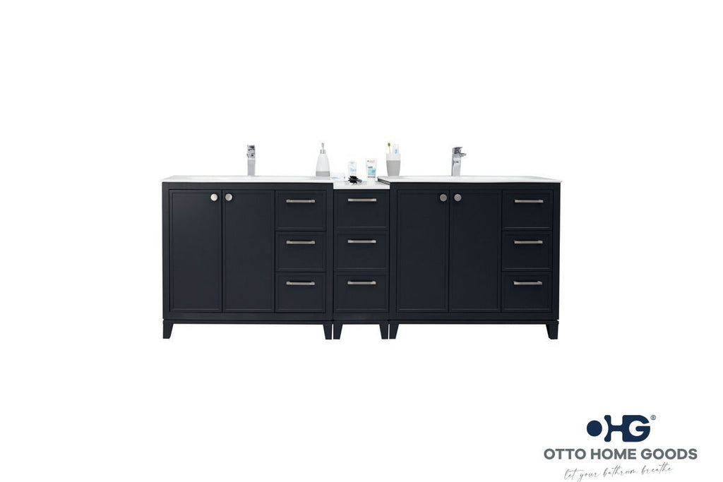 Frame Bathroom Cabinet - Dark Gray 84" - 3