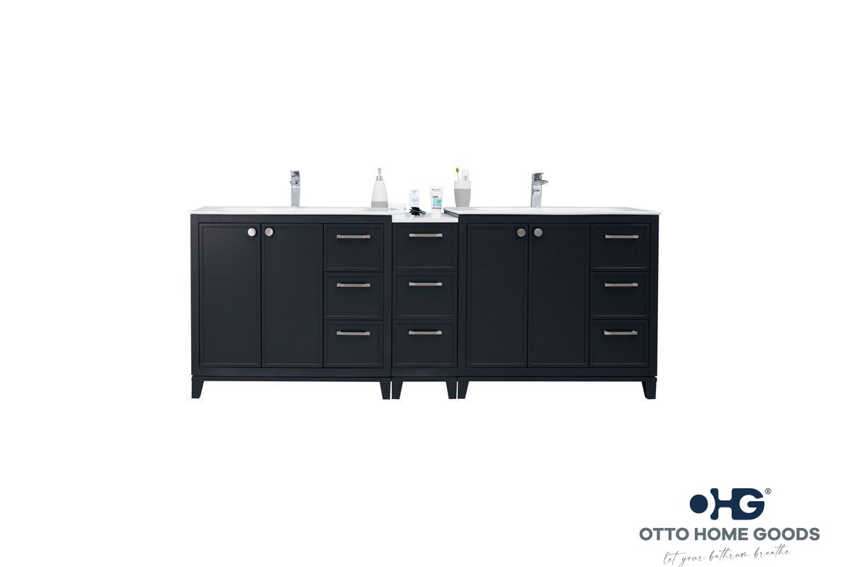Frame Bathroom Cabinet - Dark Gray 84" - 3