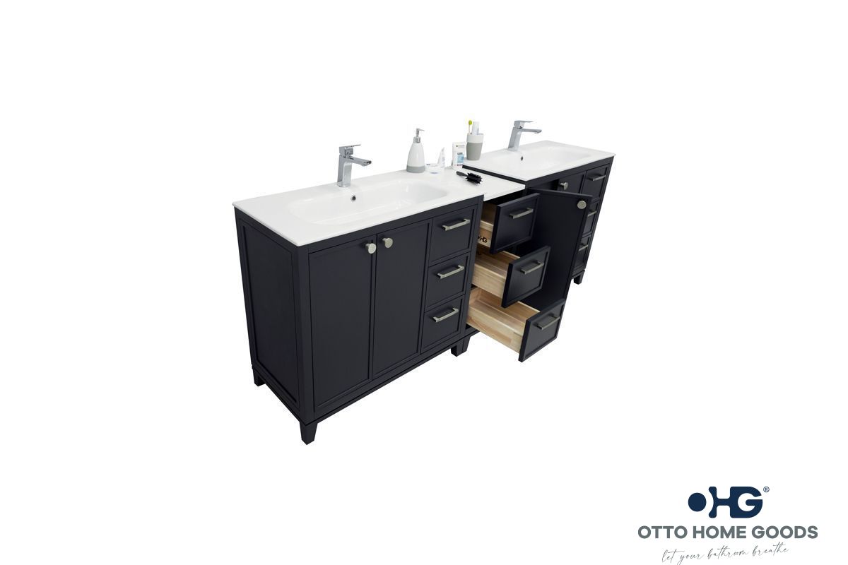 Frame Bathroom Cabinet - Dark Gray 84" - 4