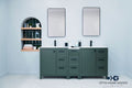 Frame Bathroom Cabinet - Pine Green 72"