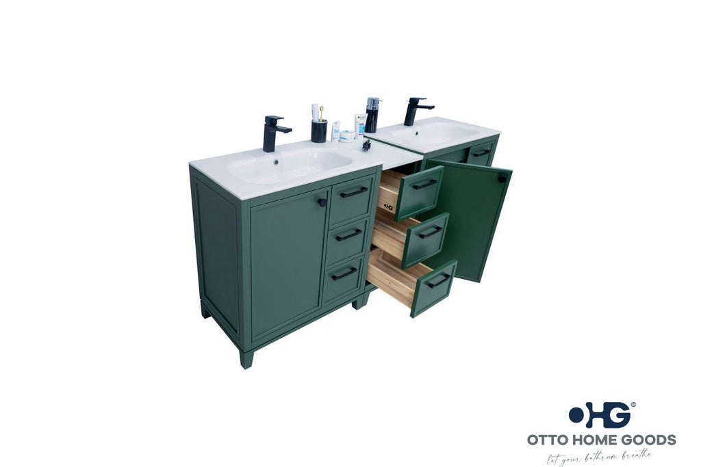Frame Bathroom Cabinet - Pine Green 72" - 2