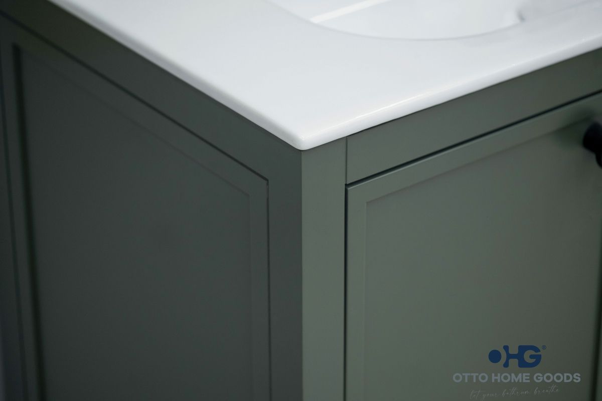 Frame Bathroom Cabinet - Pine Green 84" - 5
