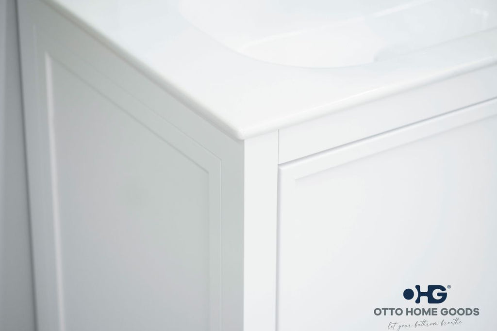 Frame Bathroom Cabinet - White 72" - 5