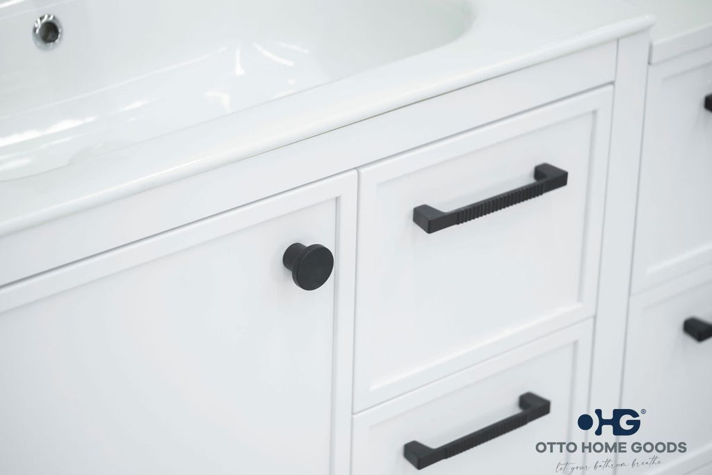 Frame Bathroom Cabinet - White 72" - 6