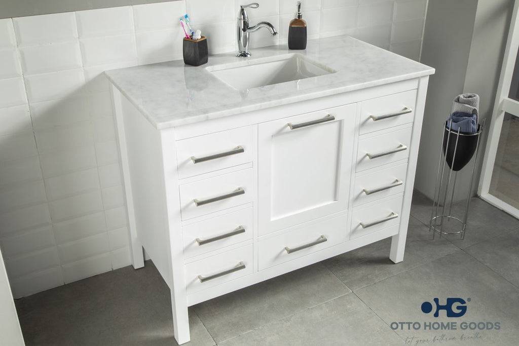 Ashley Bathroom Cabinet - White 42" - 2