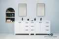 Frame Bathroom Cabinet - White 84"