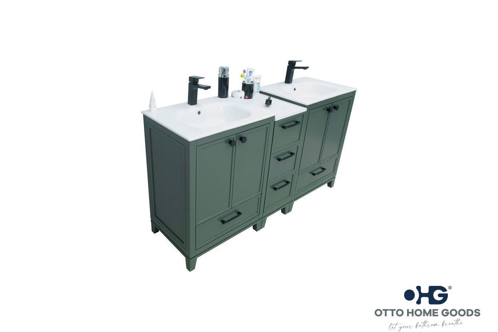 Frame Bathroom Cabinet - Pine Green 60" - 3