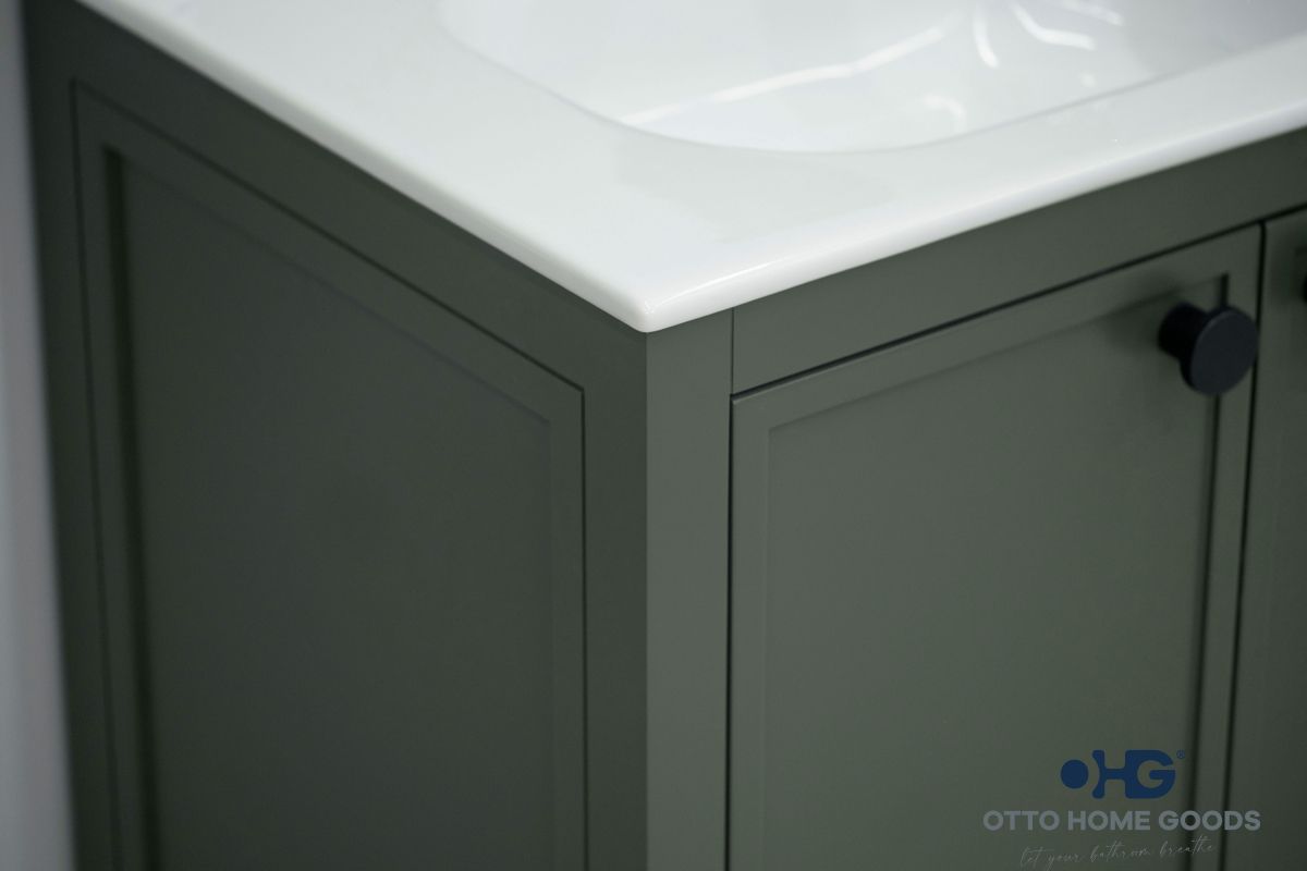 Frame Bathroom Cabinet - Pine Green 60" - 5