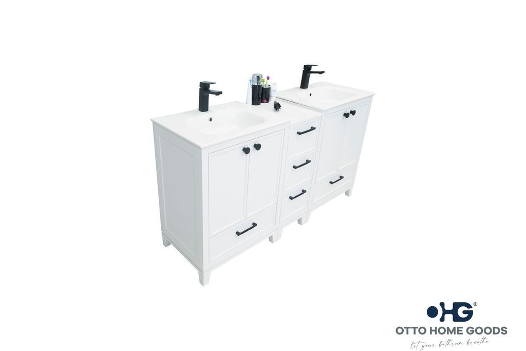 Frame Bathroom Cabinet - White 60" - 3