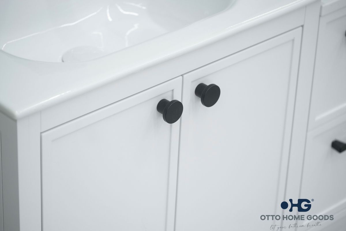 Frame Bathroom Cabinet - White 60" - 5