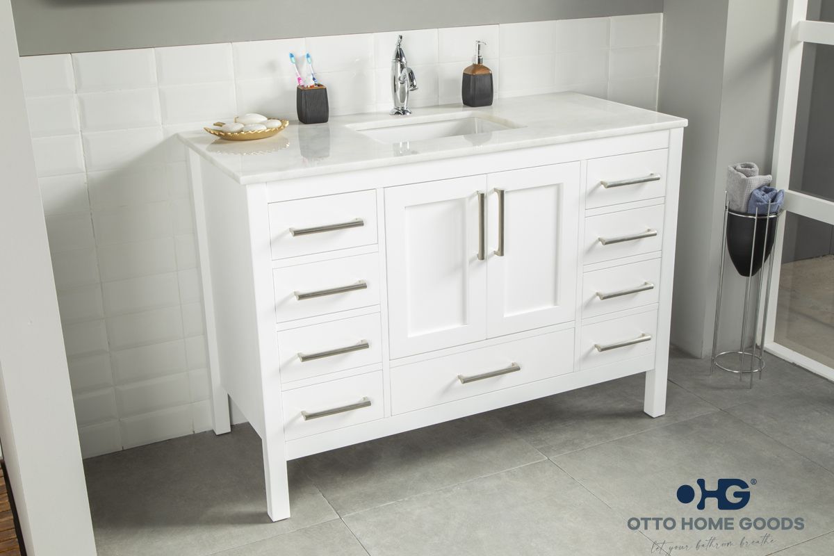 Ashley Bathroom Cabinet - White 48" - 2