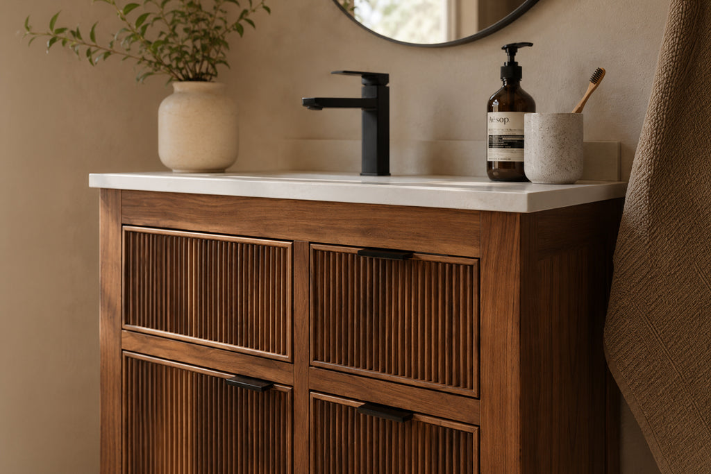 Catalina Bathroom Cabinet - Walnut 30" - 5