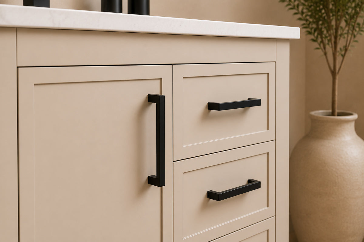 Novello Bathroom Cabinet - Beige 30" - 6