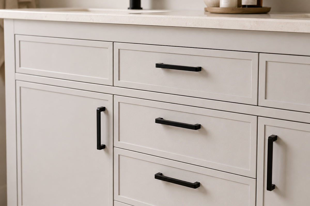 Novello Bathroom Cabinet - Beige 60" - 4