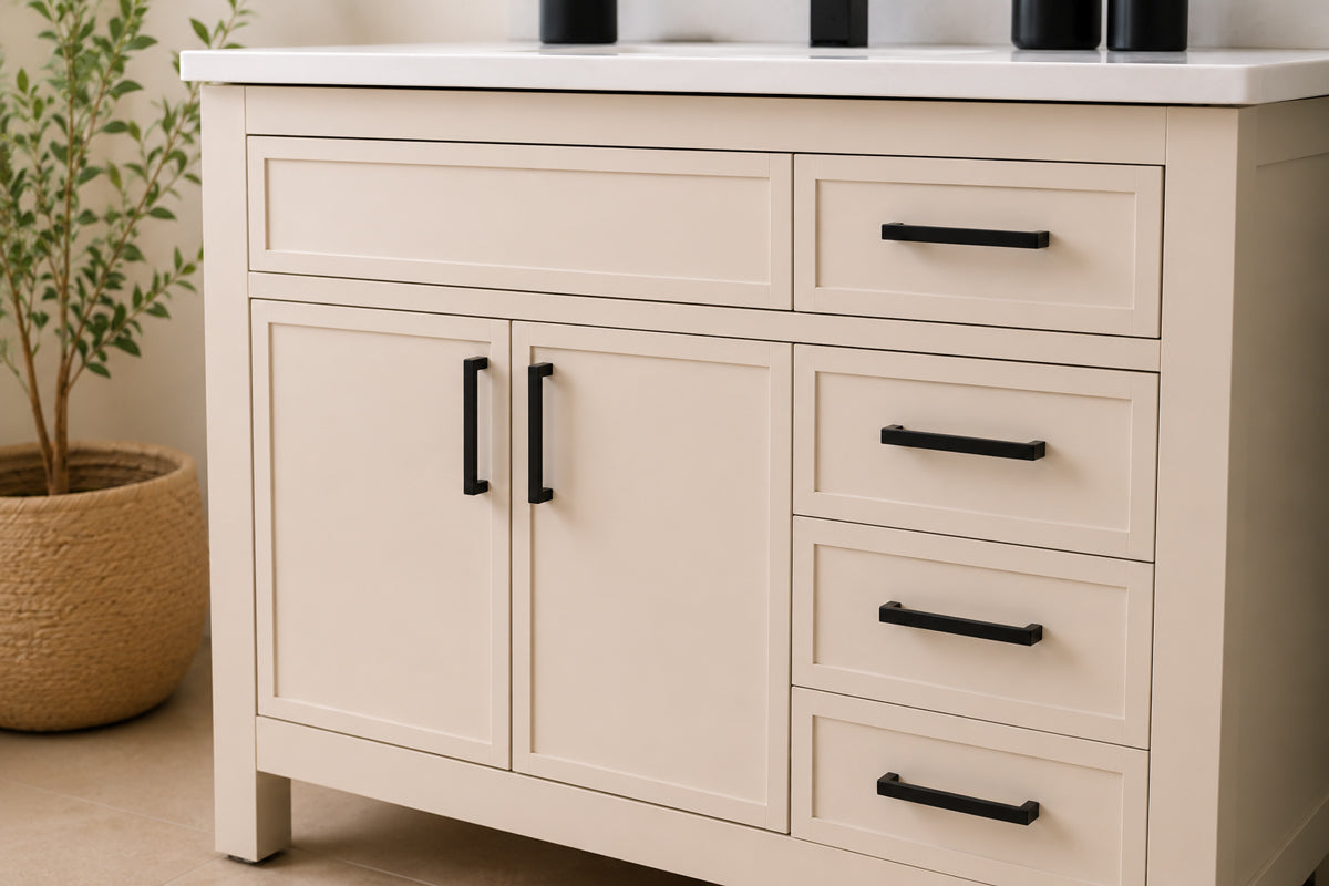 Novello Bathroom Cabinet - Beige 36" - 2