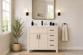 Novello Bathroom Cabinet - Beige 36"
