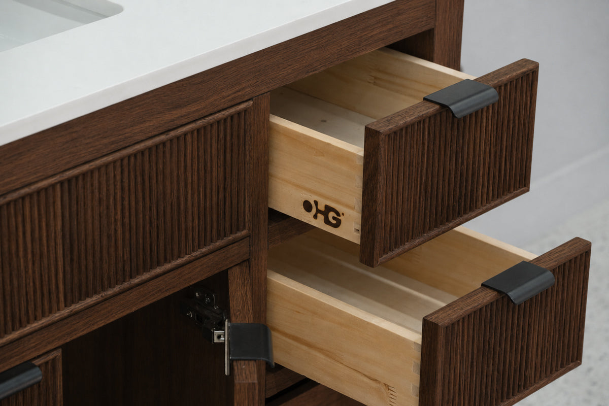 Catalina Bathroom Cabinet - Walnut 36" - 4