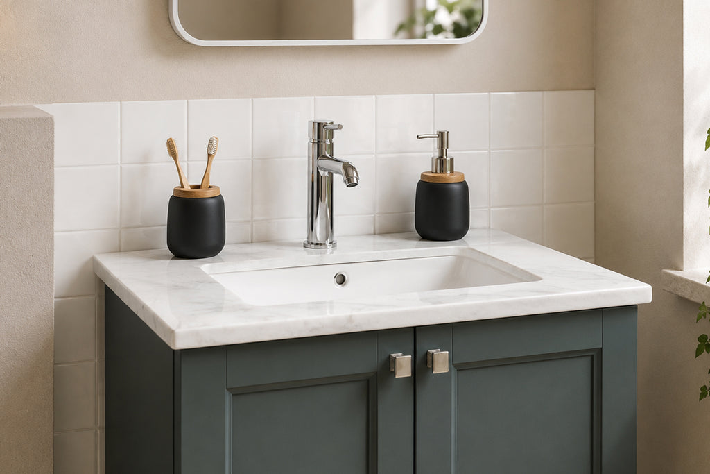 Isabel Bathroom Cabinet - Forest Green 24" - 4