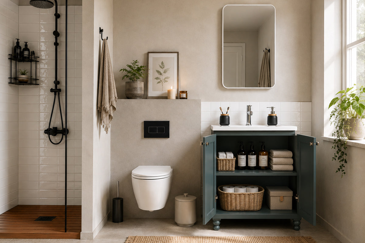 Isabel Bathroom Cabinet - Forest Green 24" - 3